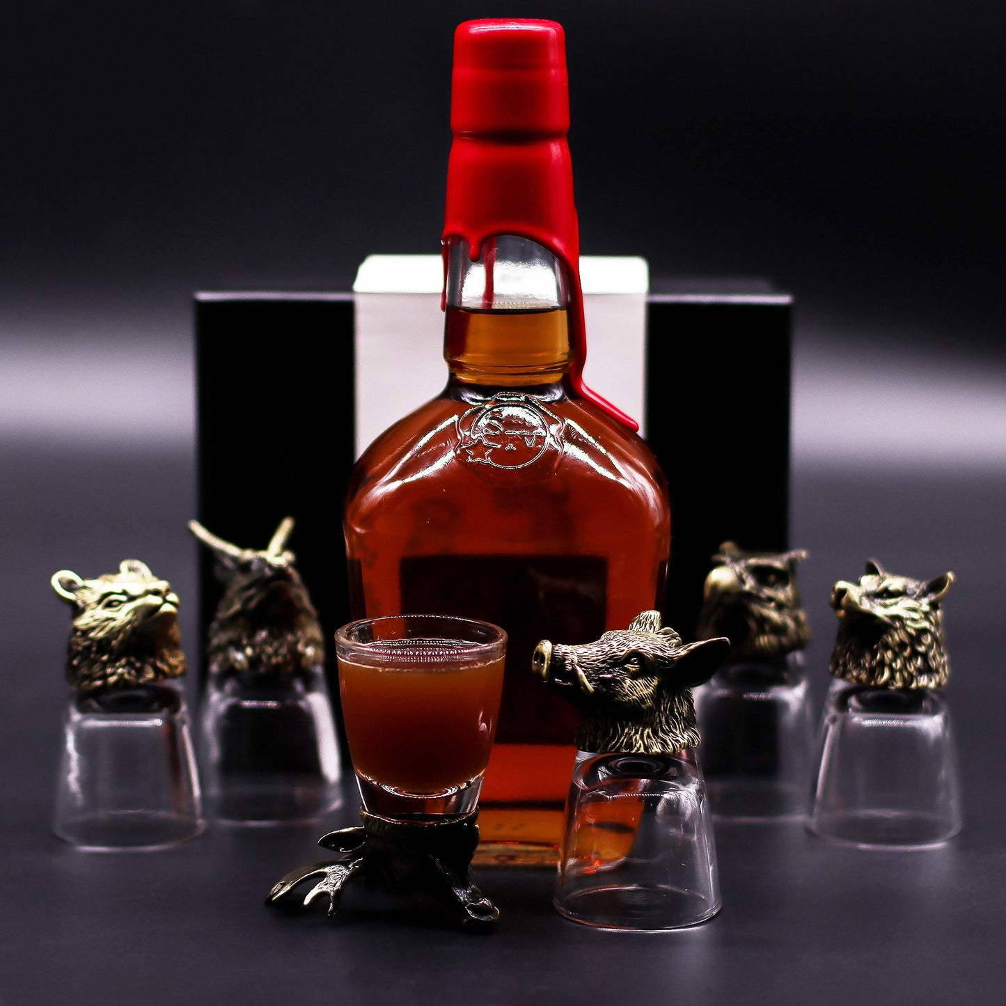 Conjunto 6 Copos Shot 50ml Criaturas Floresta - Hoc Sensu
