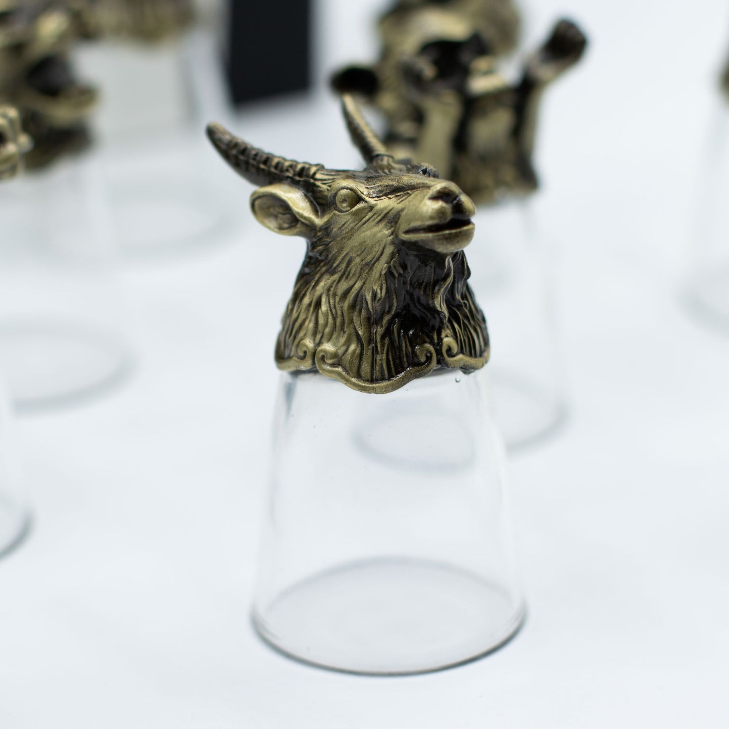 Copos de Shot Bottom Up (25ml) - Floresta e Criaturas Místicas - Bronze Antigo
