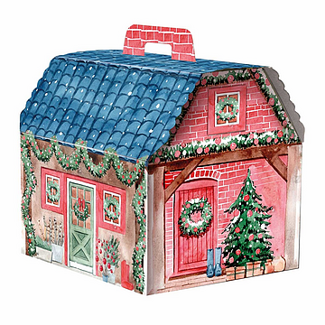 Caixa em Cartão Cabaz Acquerello 33x27x29cm com Pega