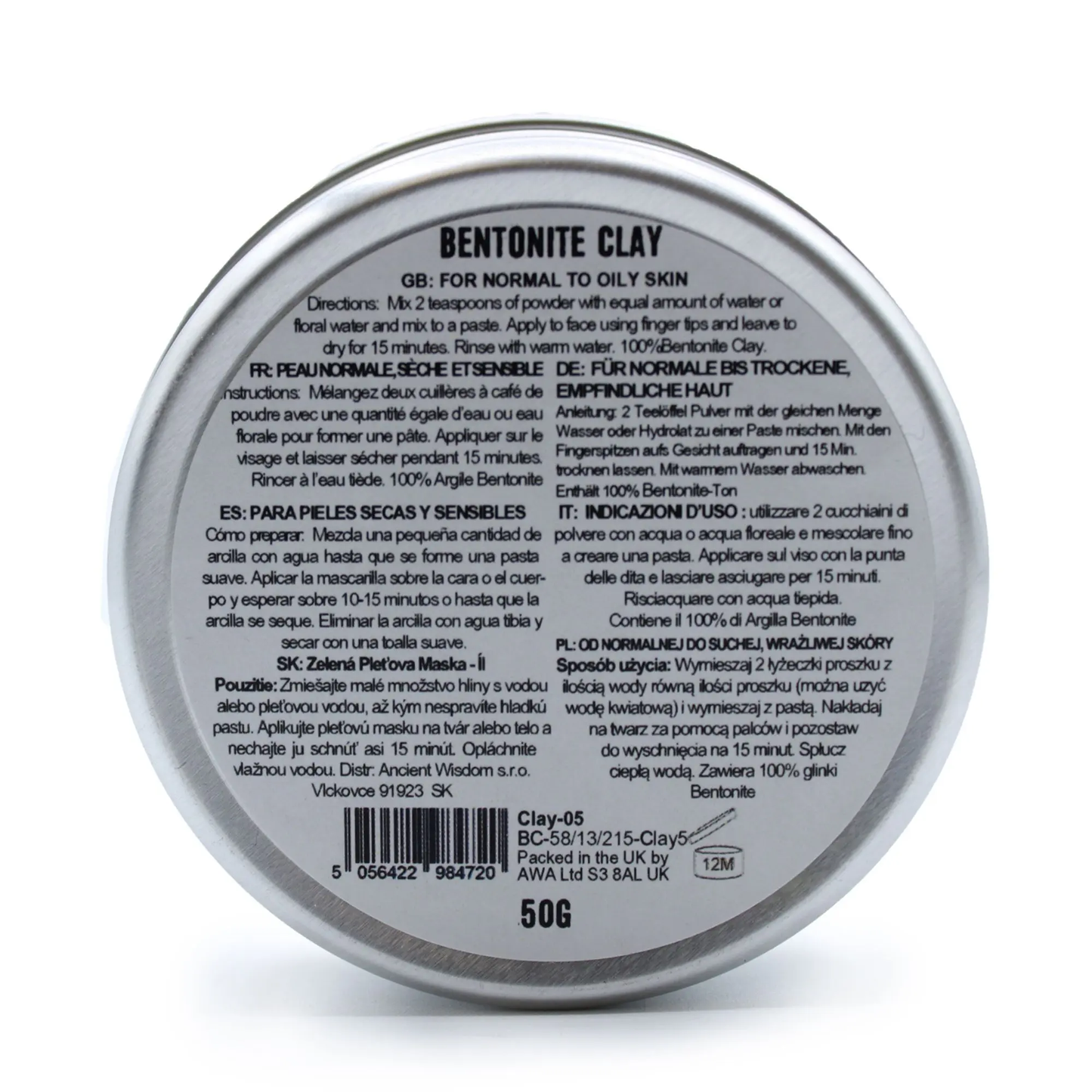 Argila Bentonita 80g - Hoc Sensu