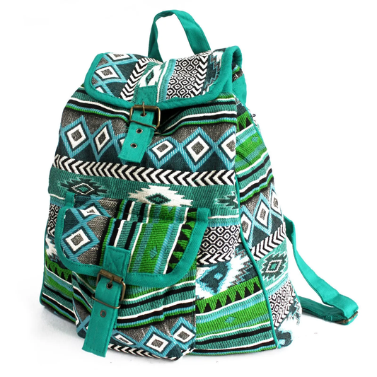 Bolsa Nepalês - Mochila Teal - Hoc Sensu