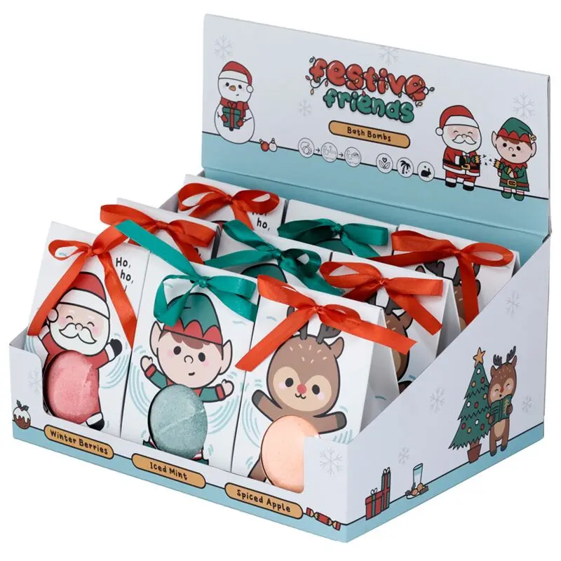 Bombas de Banho em Caixa de Presente – Amigos de Natal - Hoc Sensu