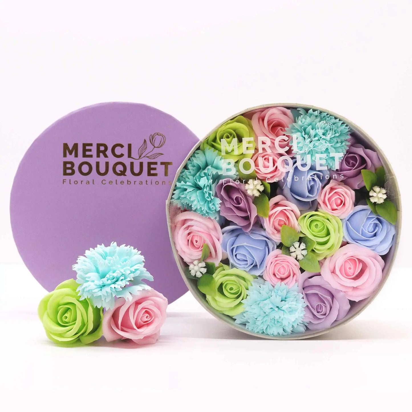 Caixa Redonda - Flores de Sabão - Hoc Sensu