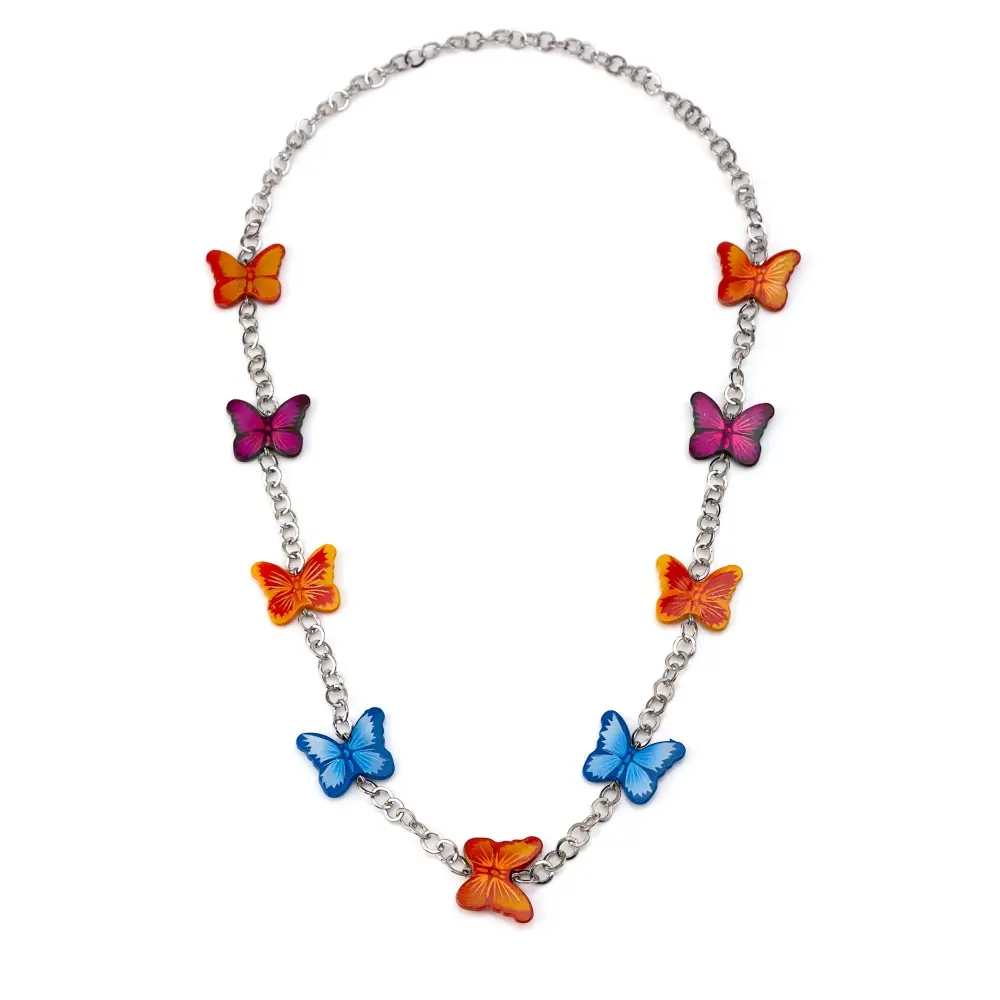 Colar Comprido Bijuteria - borboletas - Hoc Sensu