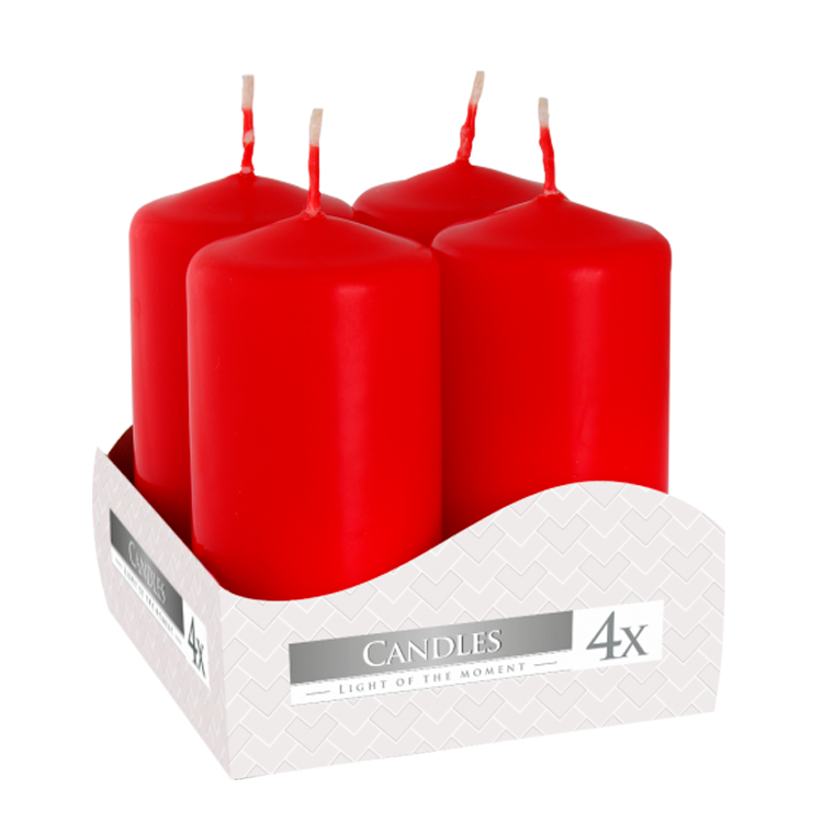 velas pilar vermelhas