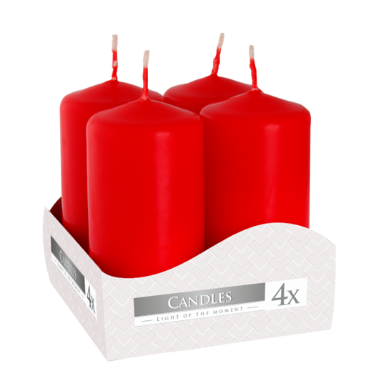 velas pilar vermelhas