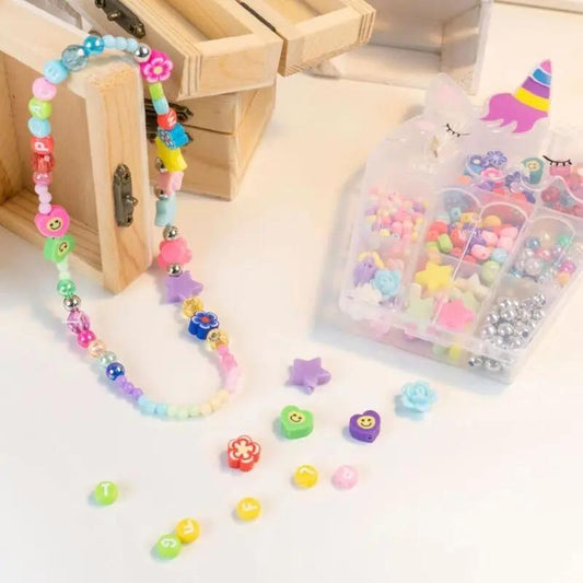 Kit missangas para pulseiras NICE CREA PERLINE ABC UNICORN sortido - Hoc Sensu