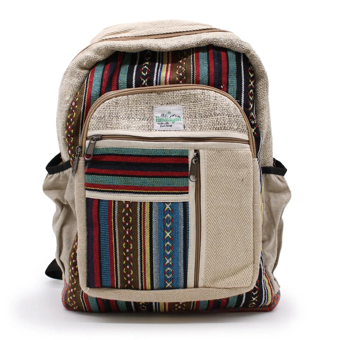 Mochila grande em Algodão - estilo de corte reto hempb-12 Mochilas de algodão - asiáticas Mochilas
