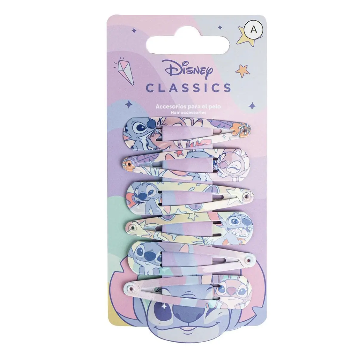 Molas de Cabelo Disney Stitch (6 un) - Hoc Sensu