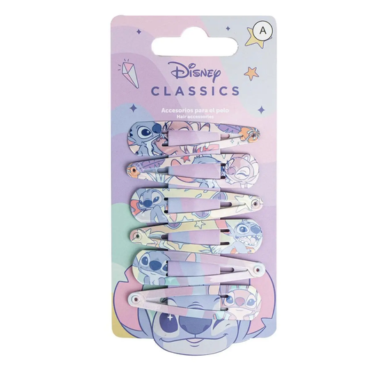 Molas de Cabelo Disney Stitch (6 un) - Hoc Sensu