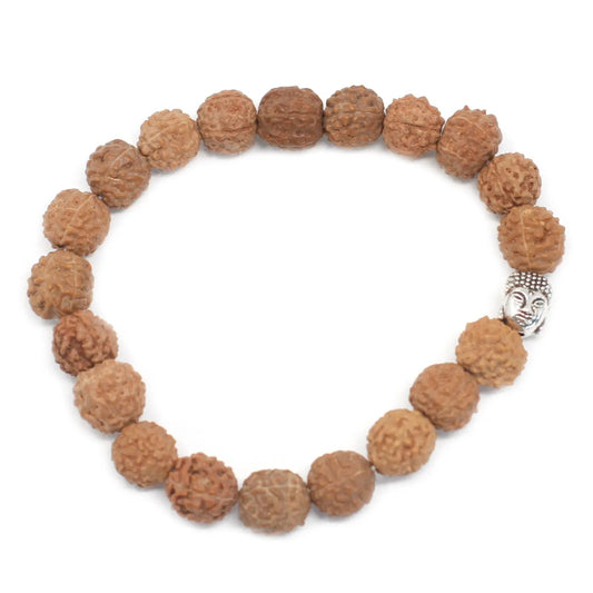 Pulseira de Rudraksha - Japa Mala - Natural - Hoc Sensu