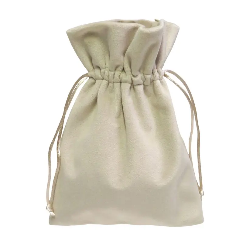 Saco Camurça Creme 10cm x 14cm - Hoc Sensu