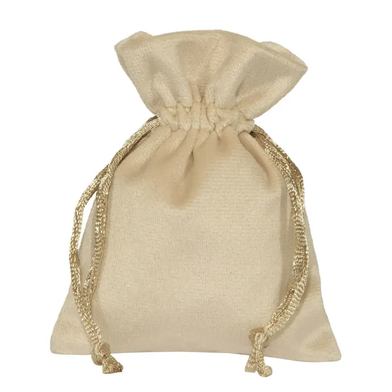 Saco de Veludo MP 8cm x 10cm Pérola - Hoc Sensu