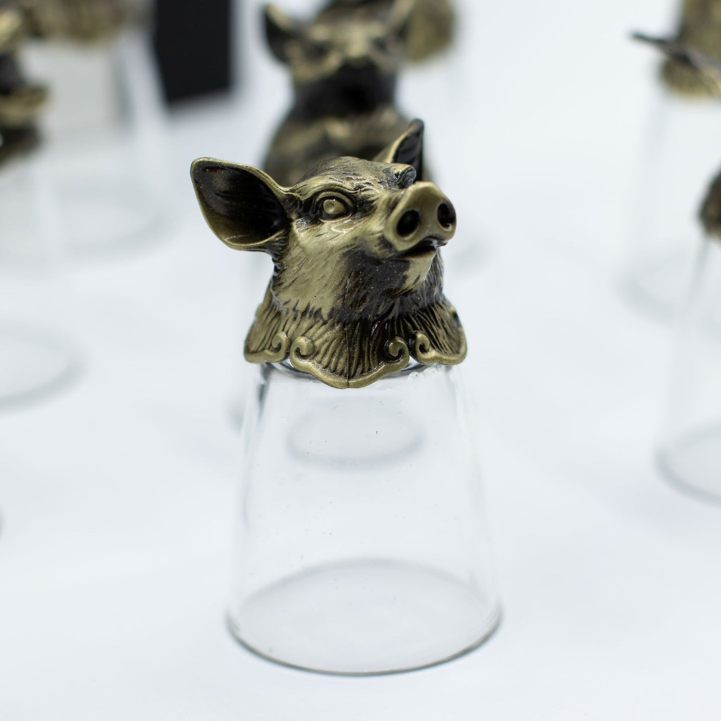 Copos de Shot Bottom Up (25ml) - Floresta e Criaturas Místicas - Bronze Antigo