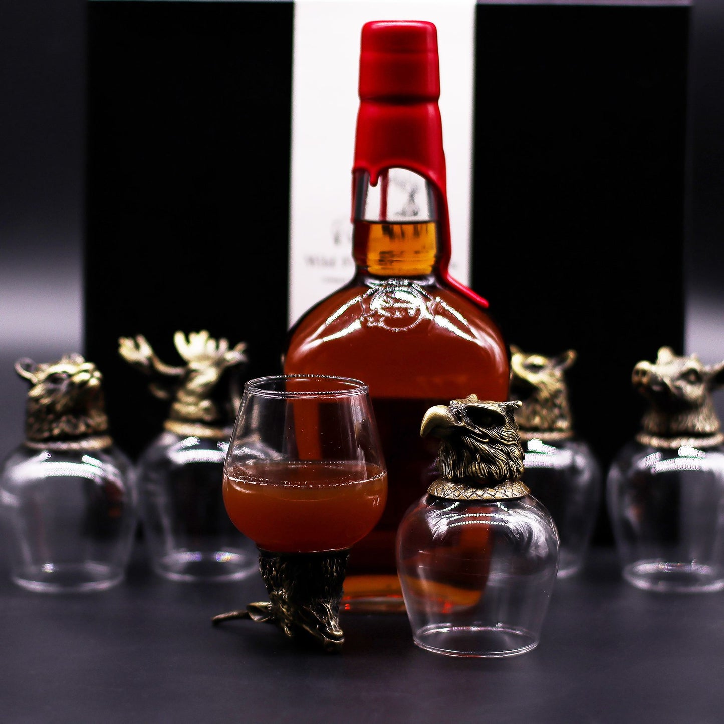 Conjunto de 6 Copos de Shot (50ml) - Criaturas Místicas - Bronze Antigo