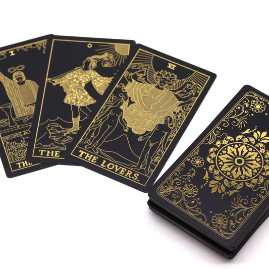 Tarot Dourado com Livro - Caixa de Presente