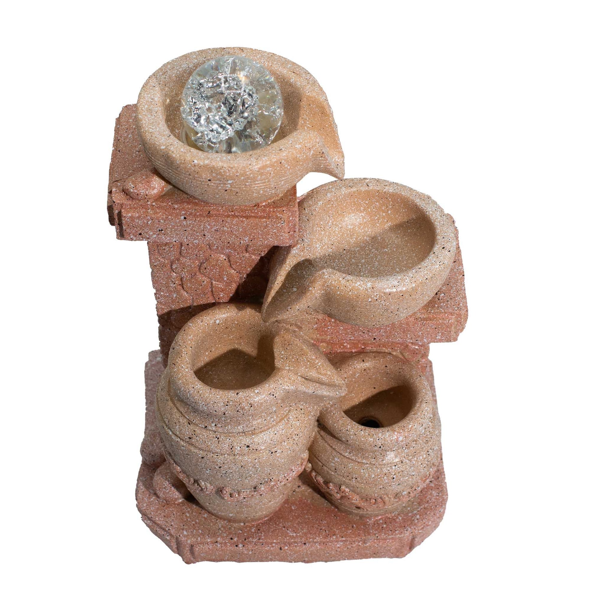 Fonte de Água - Vasos Cascata Mediterrânicos - 27cm