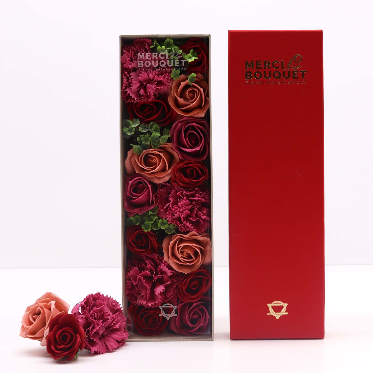 Flores de Sabão - Caixa Larga Rosas Vintage