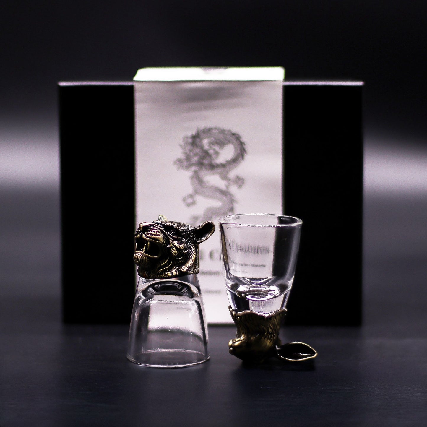 Conjunto 6 Copos Shot 50ml Criaturas Floresta - Hoc Sensu