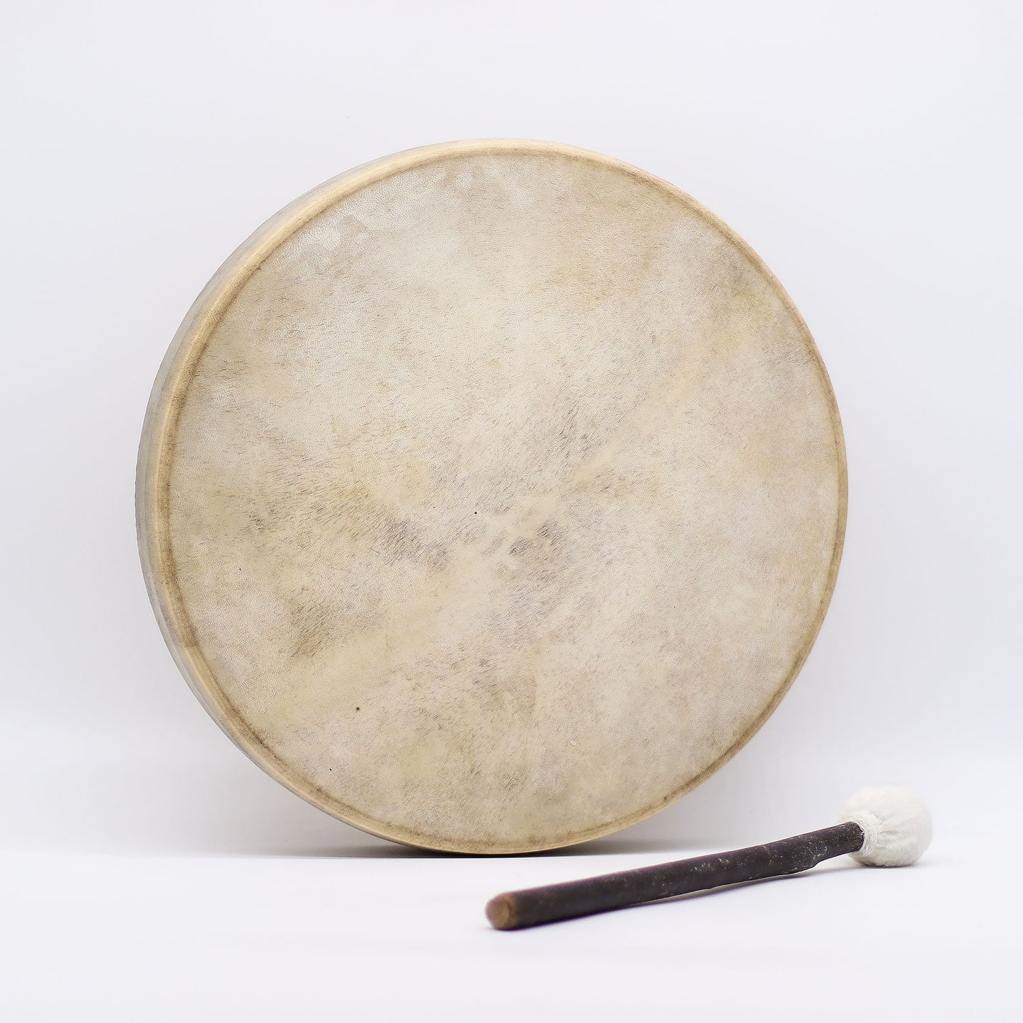 Tambor Xamânico Espírito do Lobo - Ajustável - 40cm