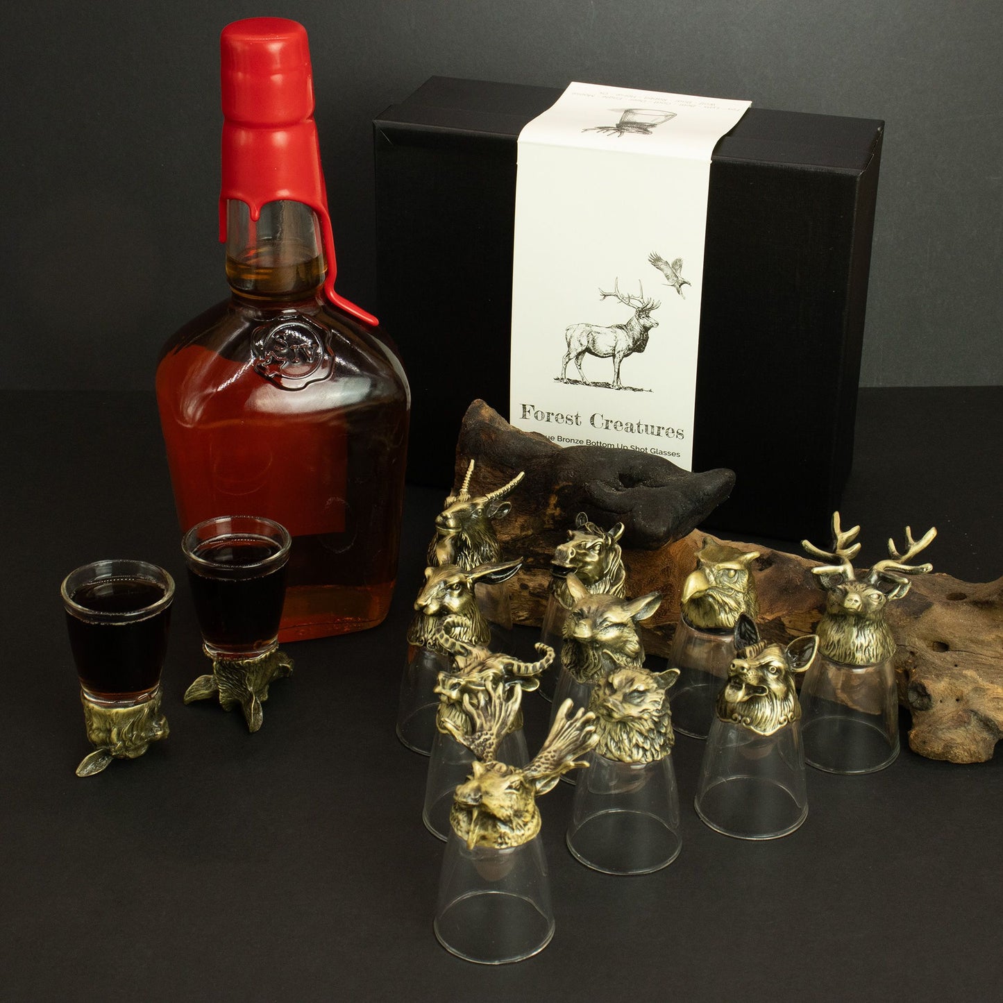 Conjunto 12 Copos Shot Bottom Up 25ml Criaturas - Hoc Sensu