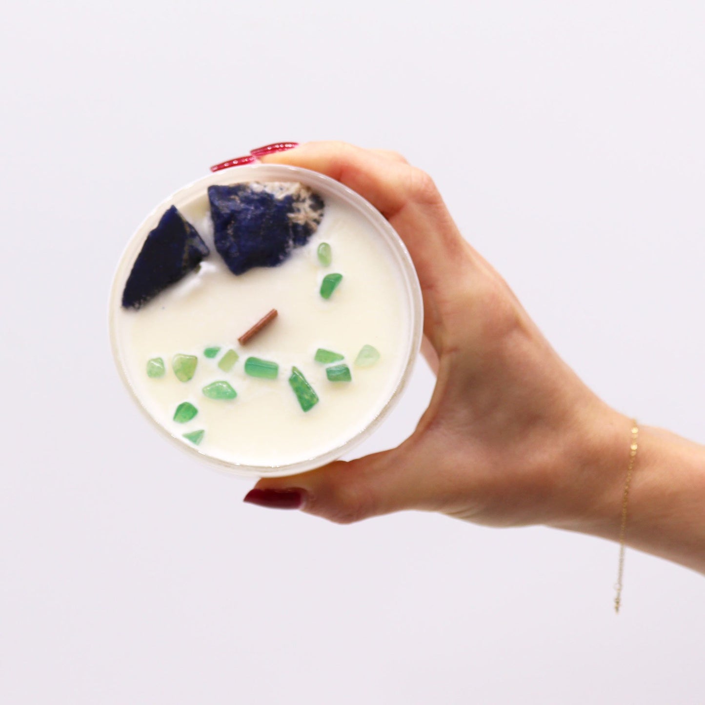 Vela de Cristal de Chakra - Chakra Garganta