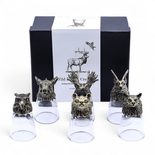 Conjunto 6 Copos Shot 50ml Criaturas Floresta - Hoc Sensu