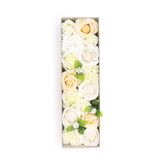 Flores de Sabão Caixa Casamento Branco Marfim - Hoc Sensu