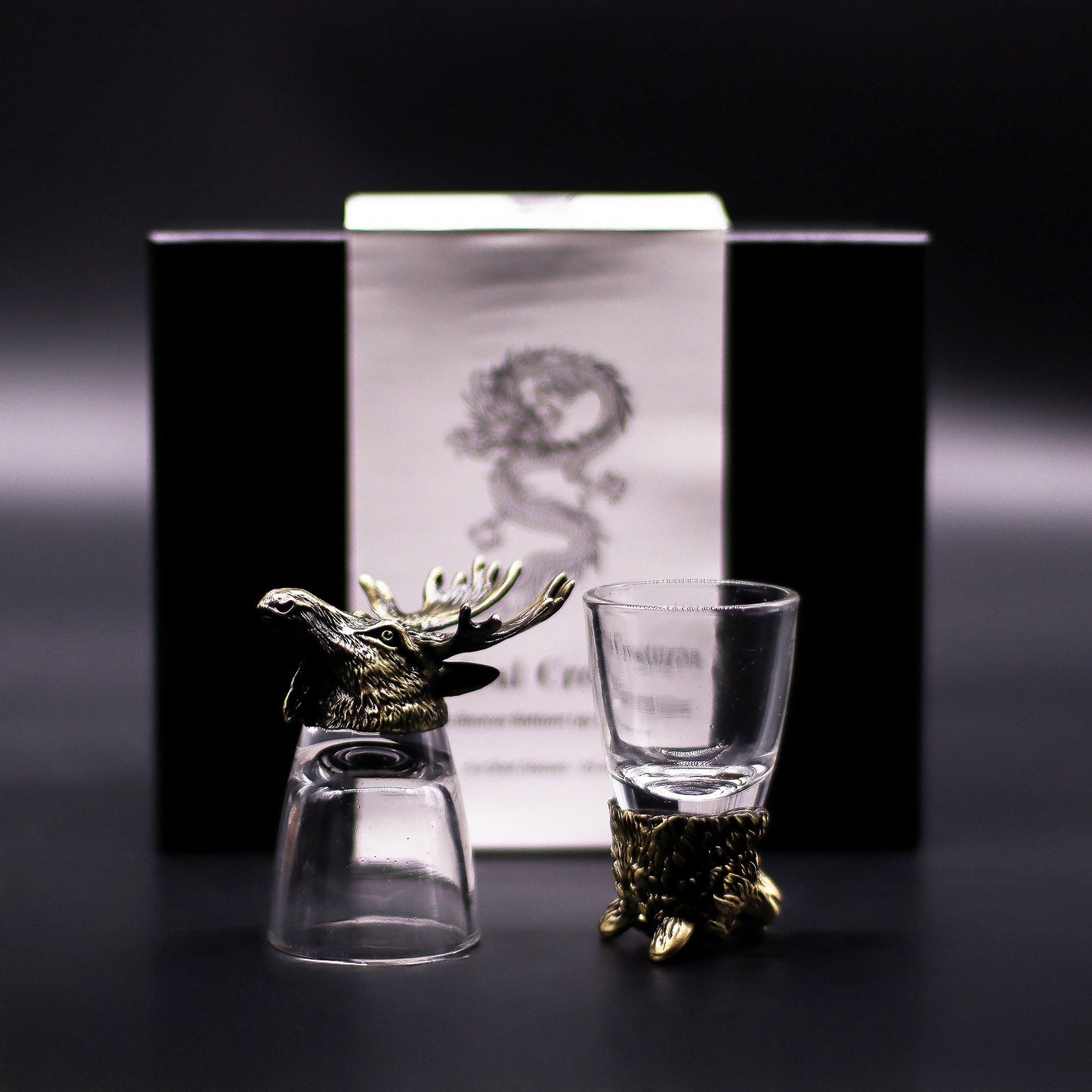 Conjunto 6 Copos Shot 50ml Criaturas Floresta - Hoc Sensu