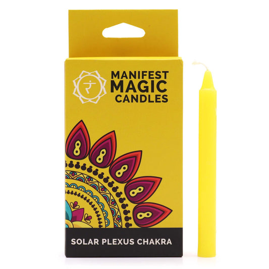 Velas Mágicas Manifest - Amarelas - Chakra Plexo Solar