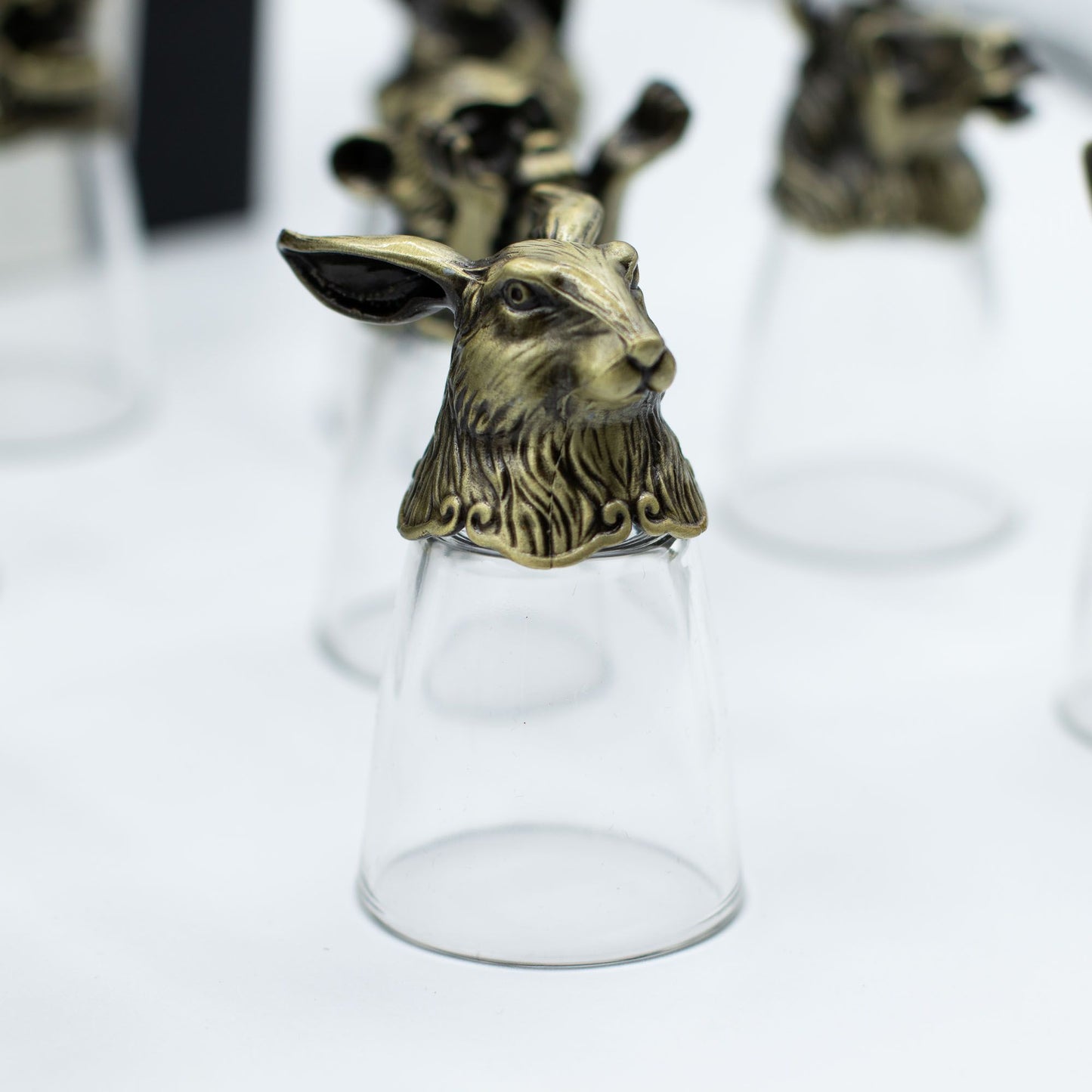 Copos de Shot Bottom Up (25ml) - Floresta e Criaturas Místicas - Bronze Antigo