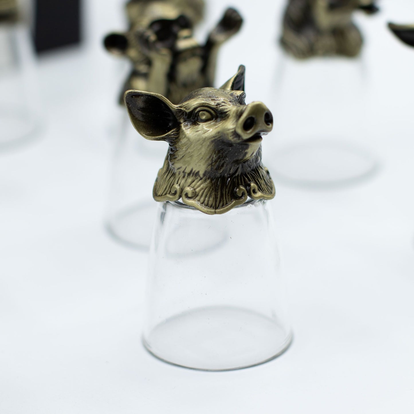 Copos de Shot Bottom Up (25ml) - Floresta e Criaturas Místicas - Bronze Antigo