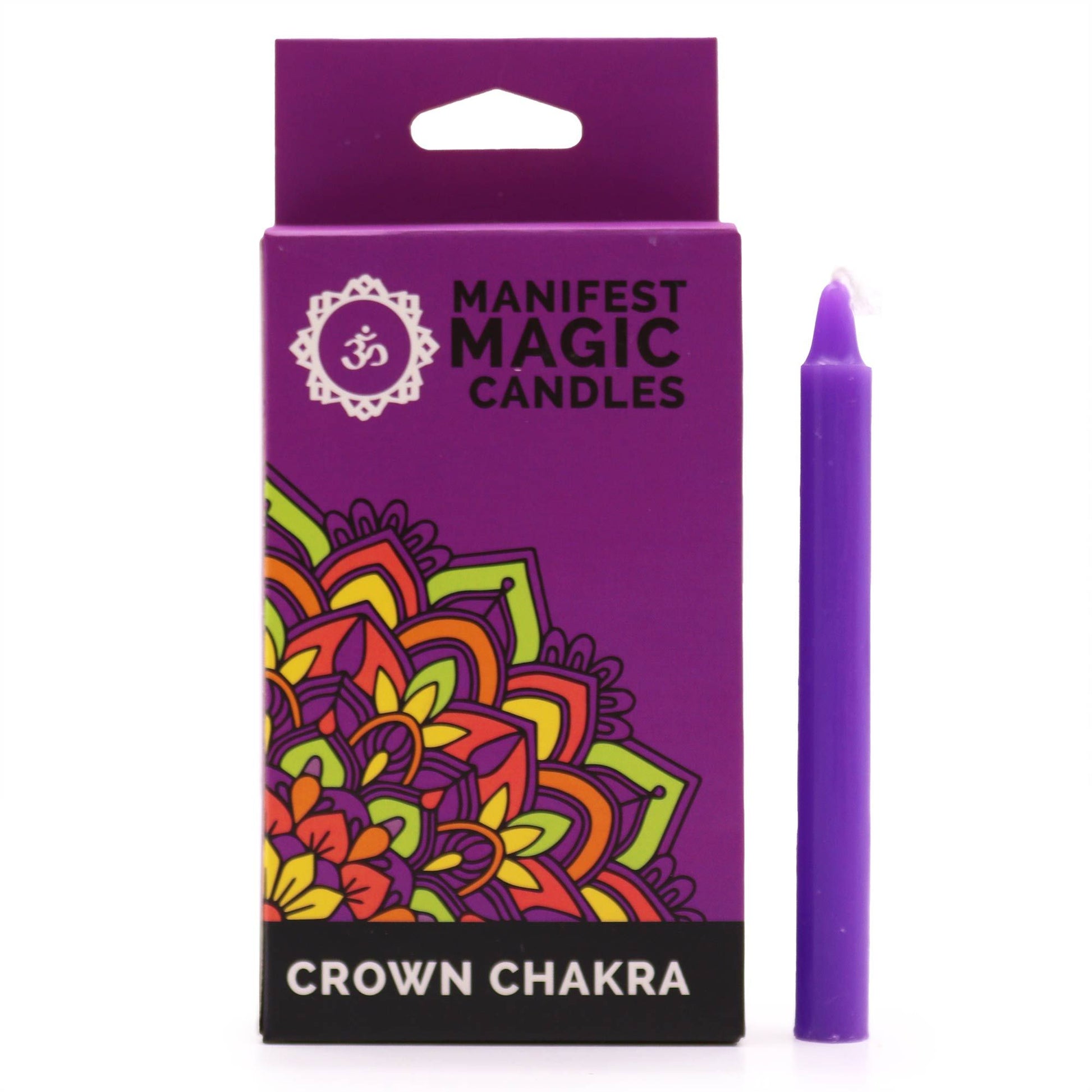 Velas Mágicas Manifest (pack de 12) - Roxas - Chakra Coroa
