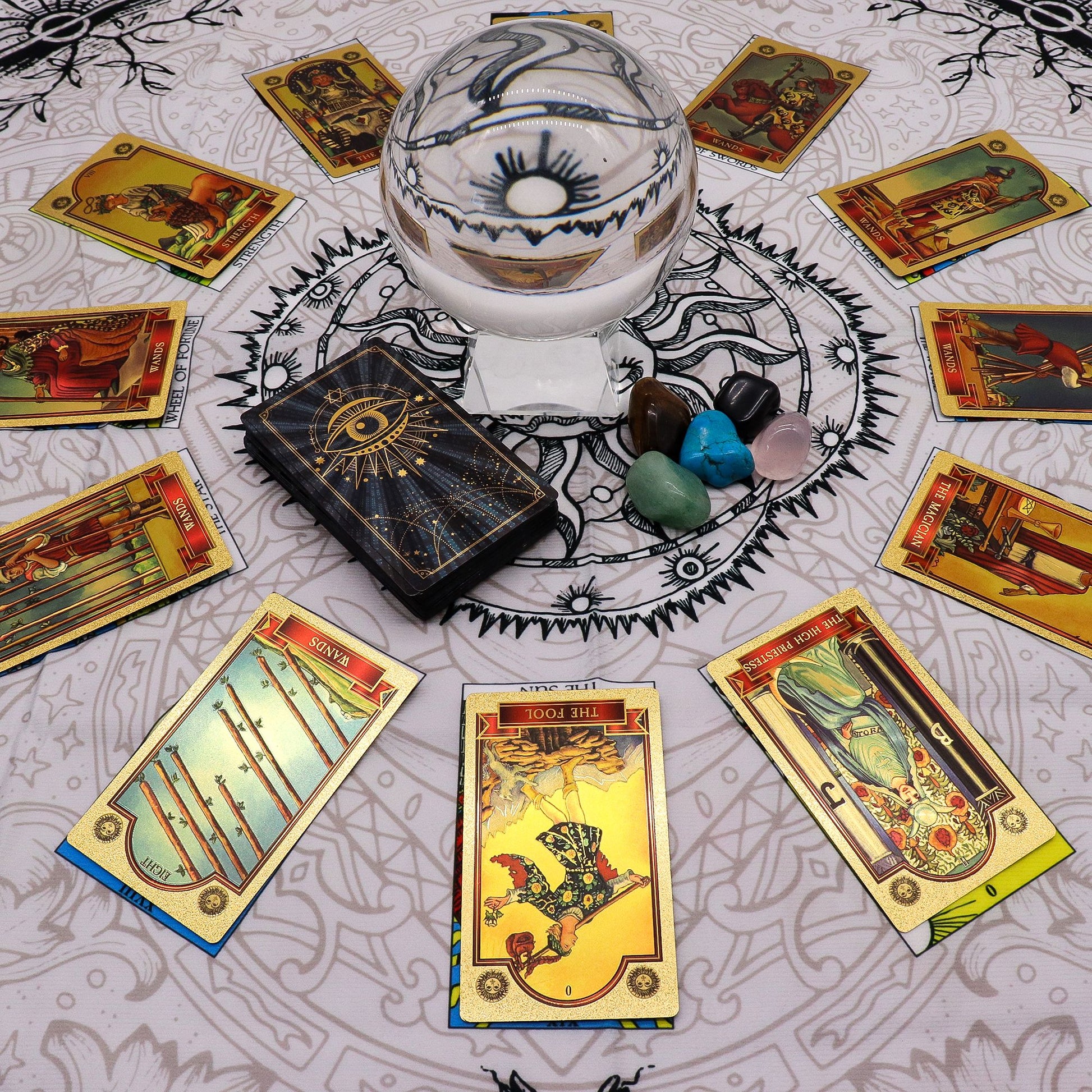 Pano para Leitura de Tarot - Árvore da Vida