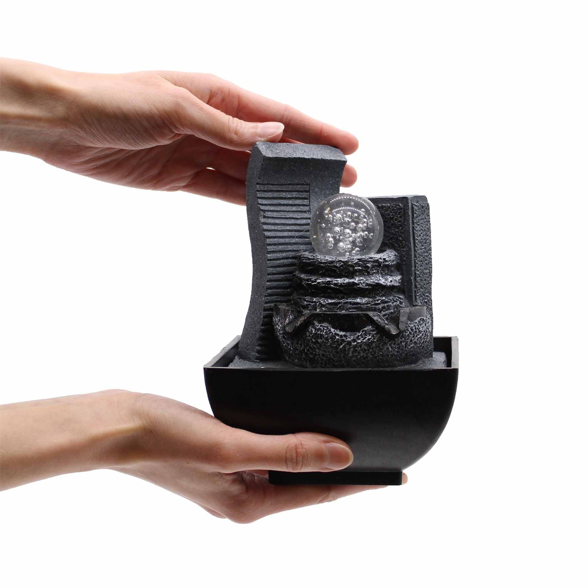 Fonte de Água de Mesa - Formação Rochosa em Cascata - 18cm