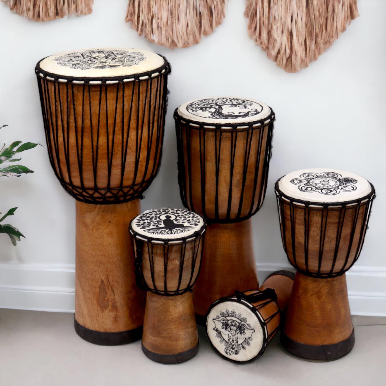 Tambor Djembé Artesanal Tampa Larga - 30cm - [hoc Sensu]