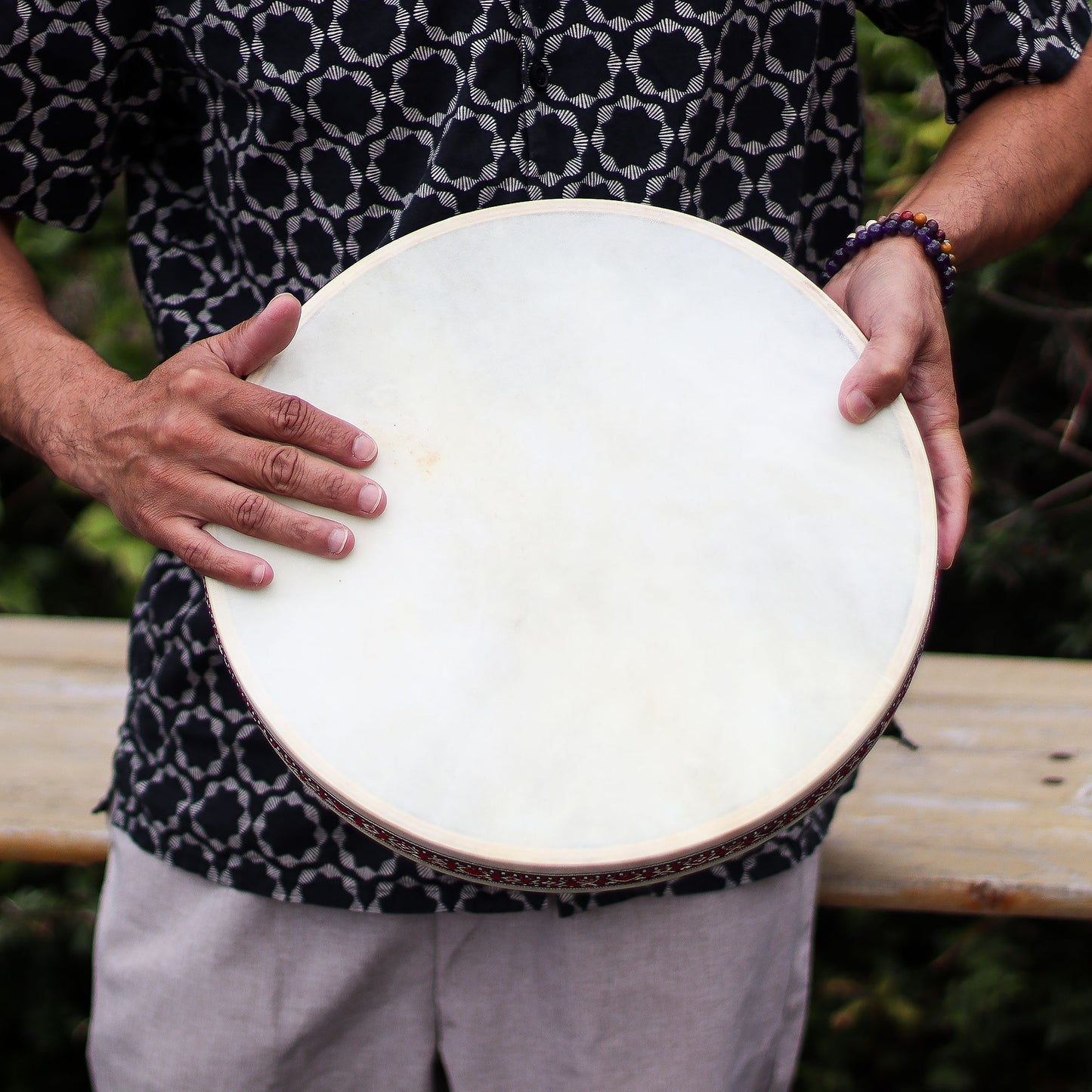 Tambor Oceânico Xamânico - Cura Sonora - 35cm