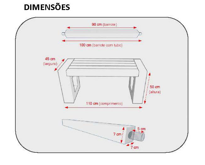 Banco 2 Pax - Mobiliário Urbano em Polisin